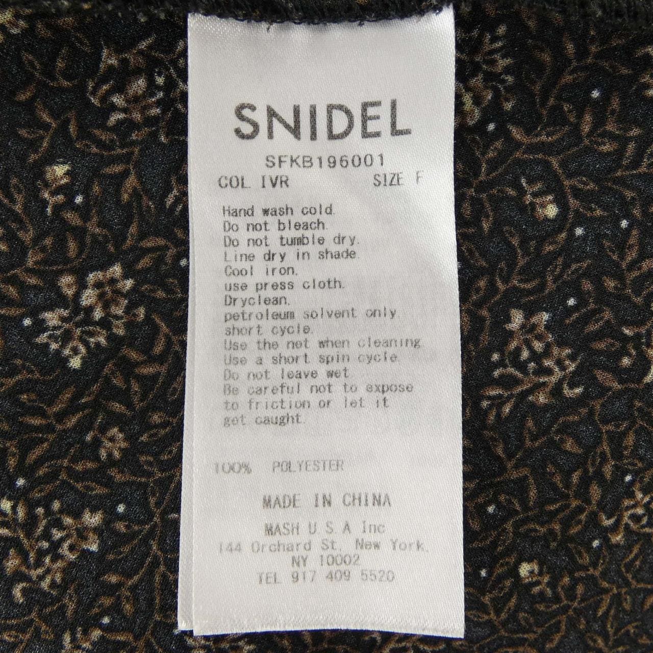 スナイデル Snidel SFKB196001 ワンピース
