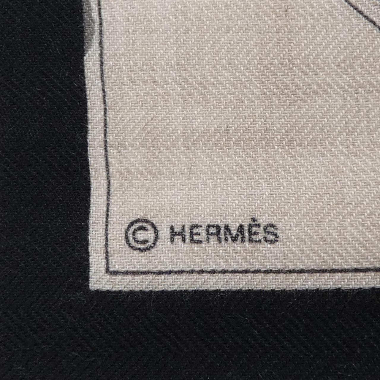 エルメス HERMES CAMAILS F.DE LA PERRIERE カレジェアン140. ショール