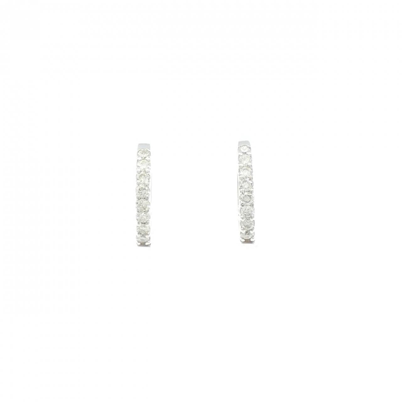 K18WG ダイヤモンド ピアス 0.20CT