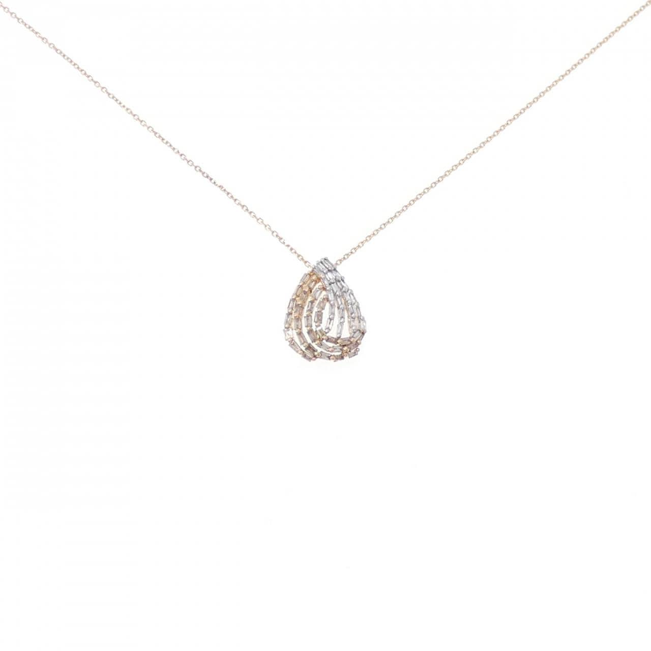 K18PG/K18WG ダイヤモンド ネックレス 0.55CT
