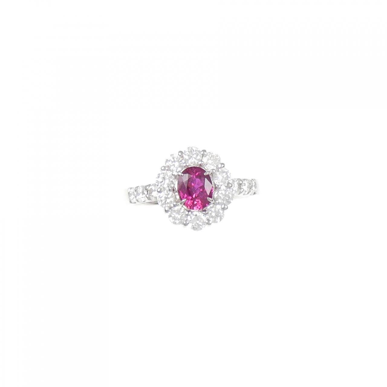 PT ルビー リング 0.80CT