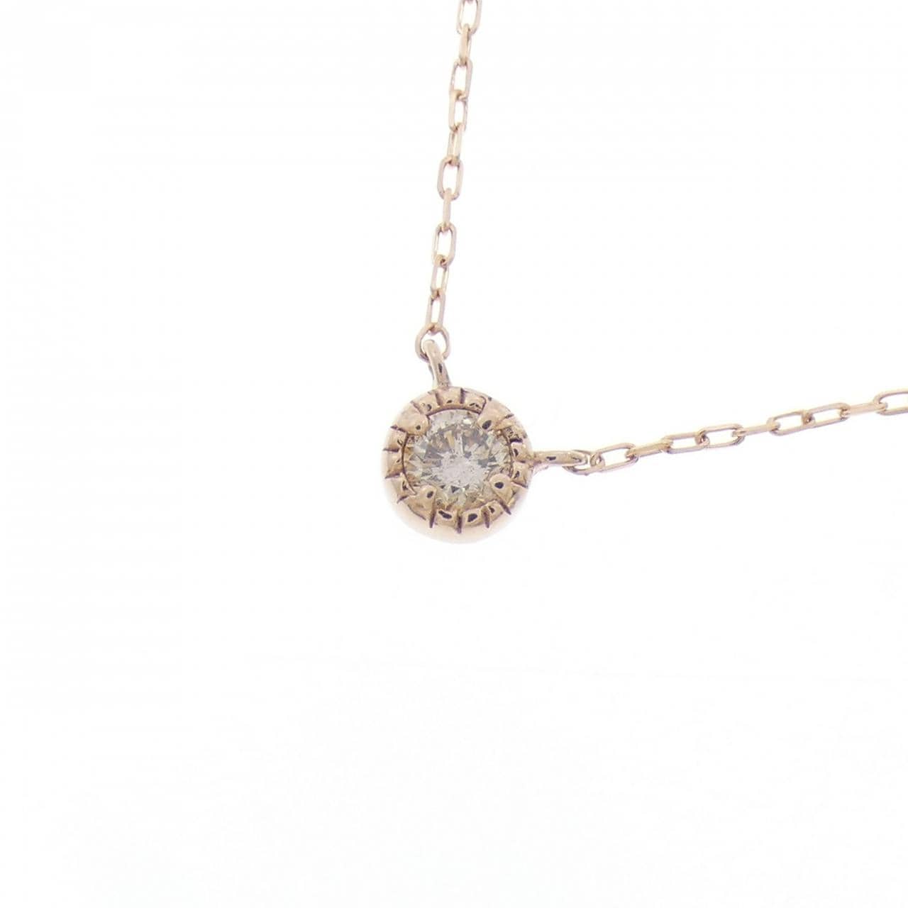 K10PG ダイヤモンド ネックレス 0.08CT