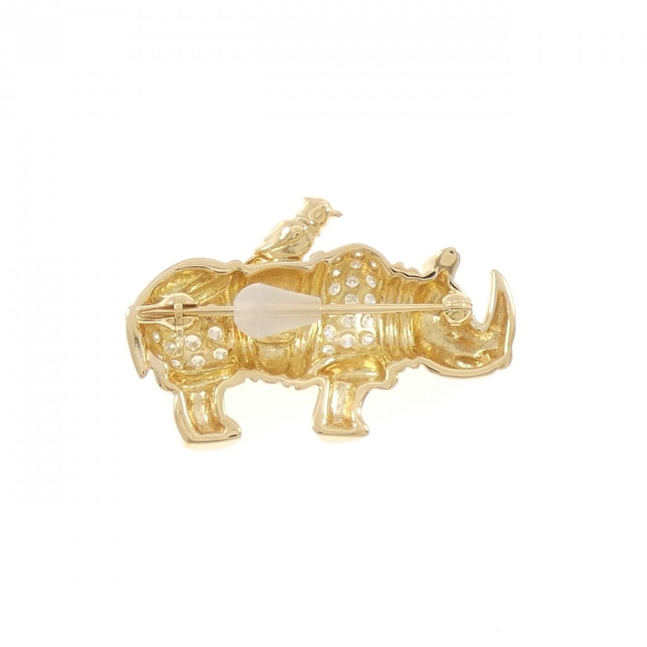 タサキ ダイヤモンド ブローチ 0.32CT