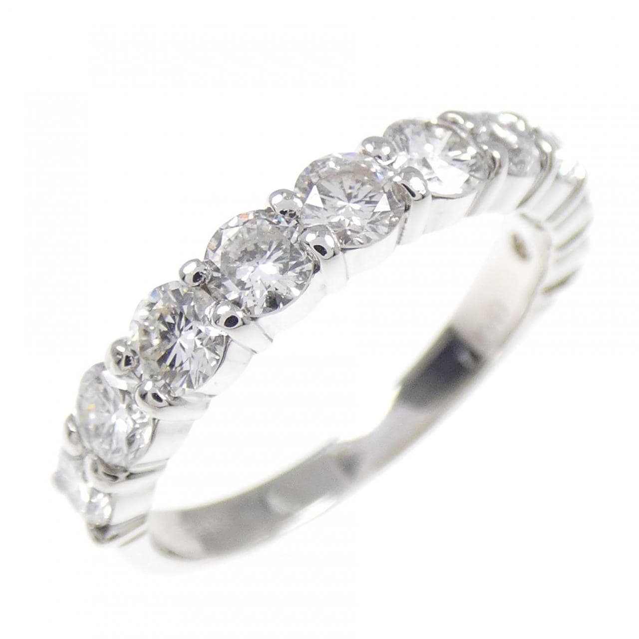 PT900 ハーフエタニティ ダイヤモンド リング 1.00CT