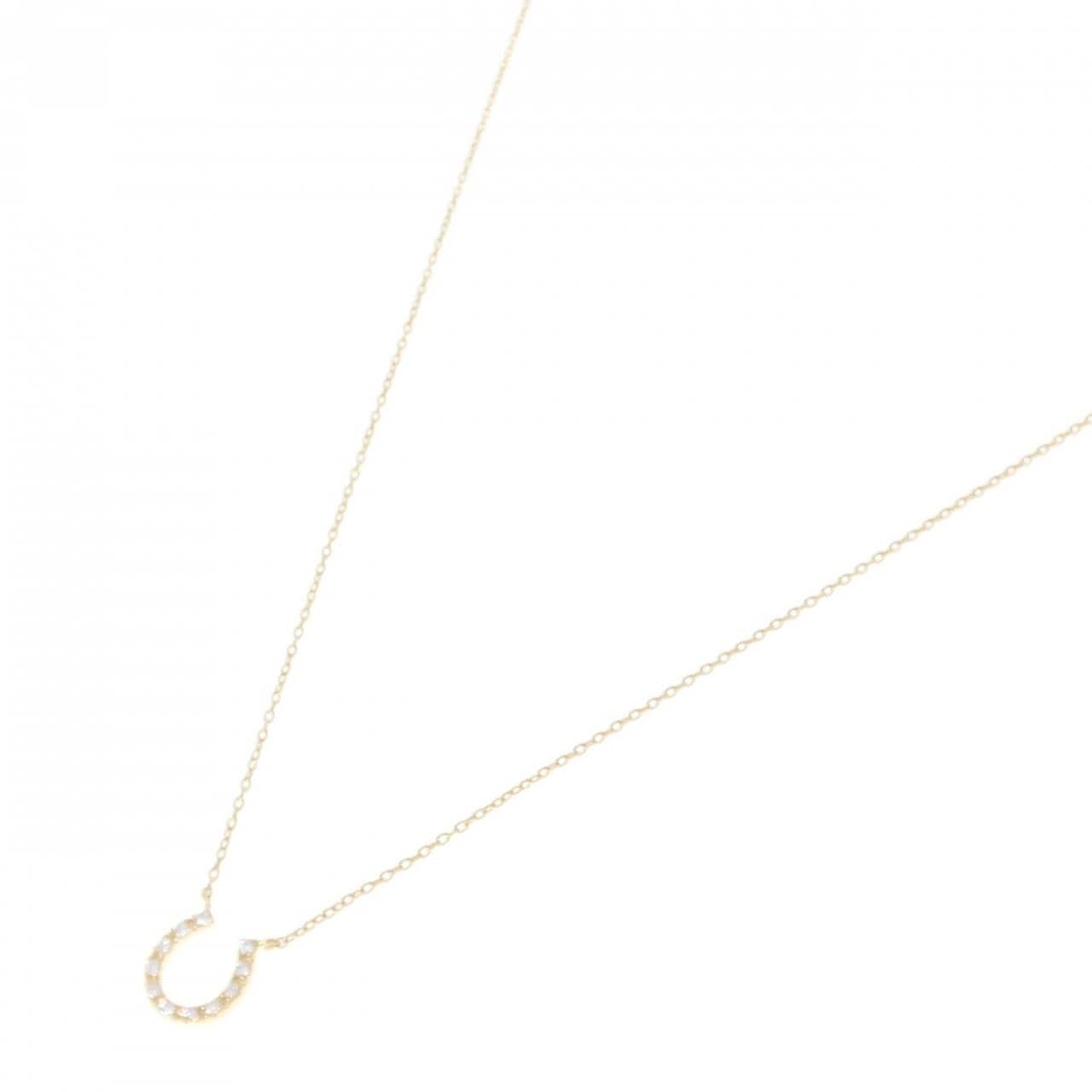 エテ ホースシュー ダイヤモンド ネックレス 0.04CT