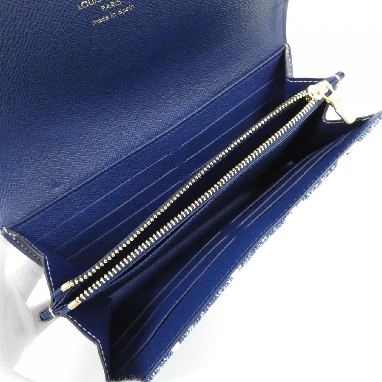 ルイヴィトン モノグラム ジャカード デニム ポルトフォイユ サラ M81183 財布