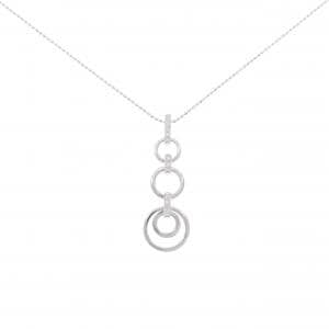 K18WG ダイヤモンド ネックレス 0.13CT