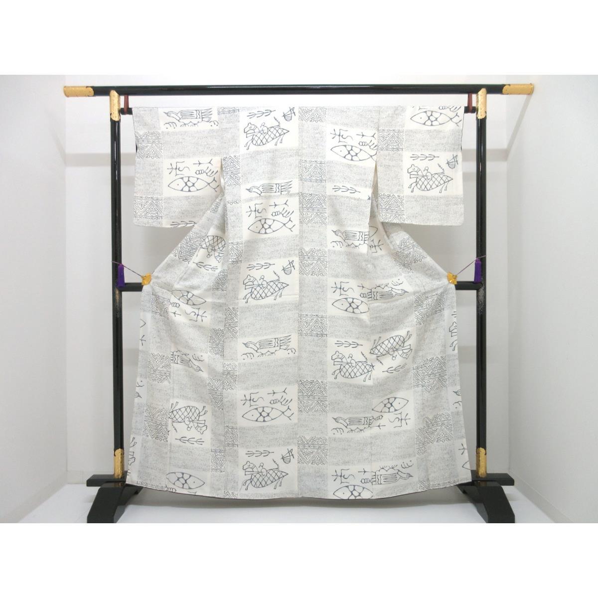 紬　染紬【小糸敏】