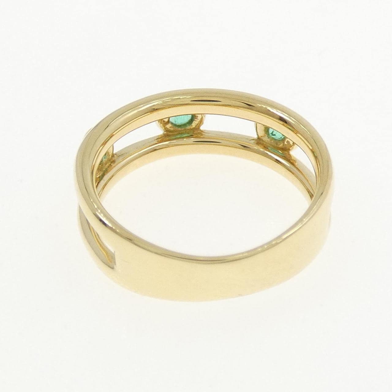 K18YG翡翠戒指0.11CT