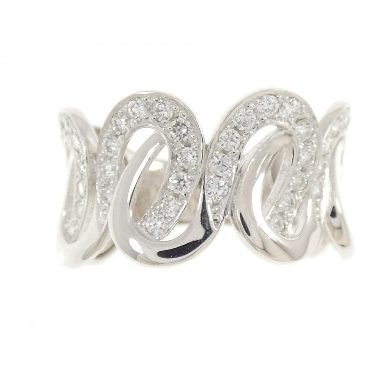 K18WG ダイヤモンド リング 0.50CT