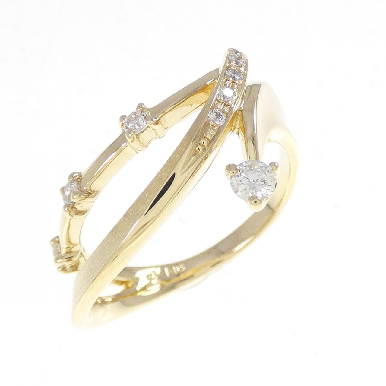 K18YG ダイヤモンド リング 0.18CT