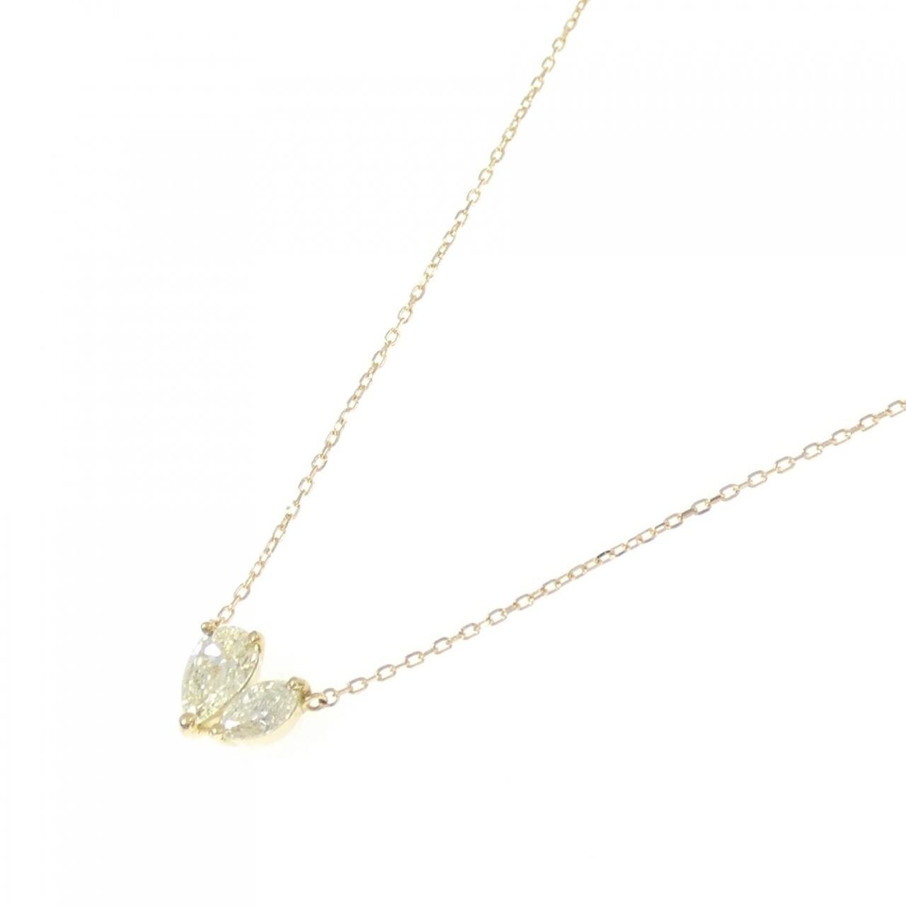 【新品】K18YG ダイヤモンド ネックレス 0.45CT