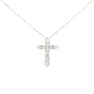 PT900/PT850 クロス ダイヤモンド ネックレス 1.00CT
