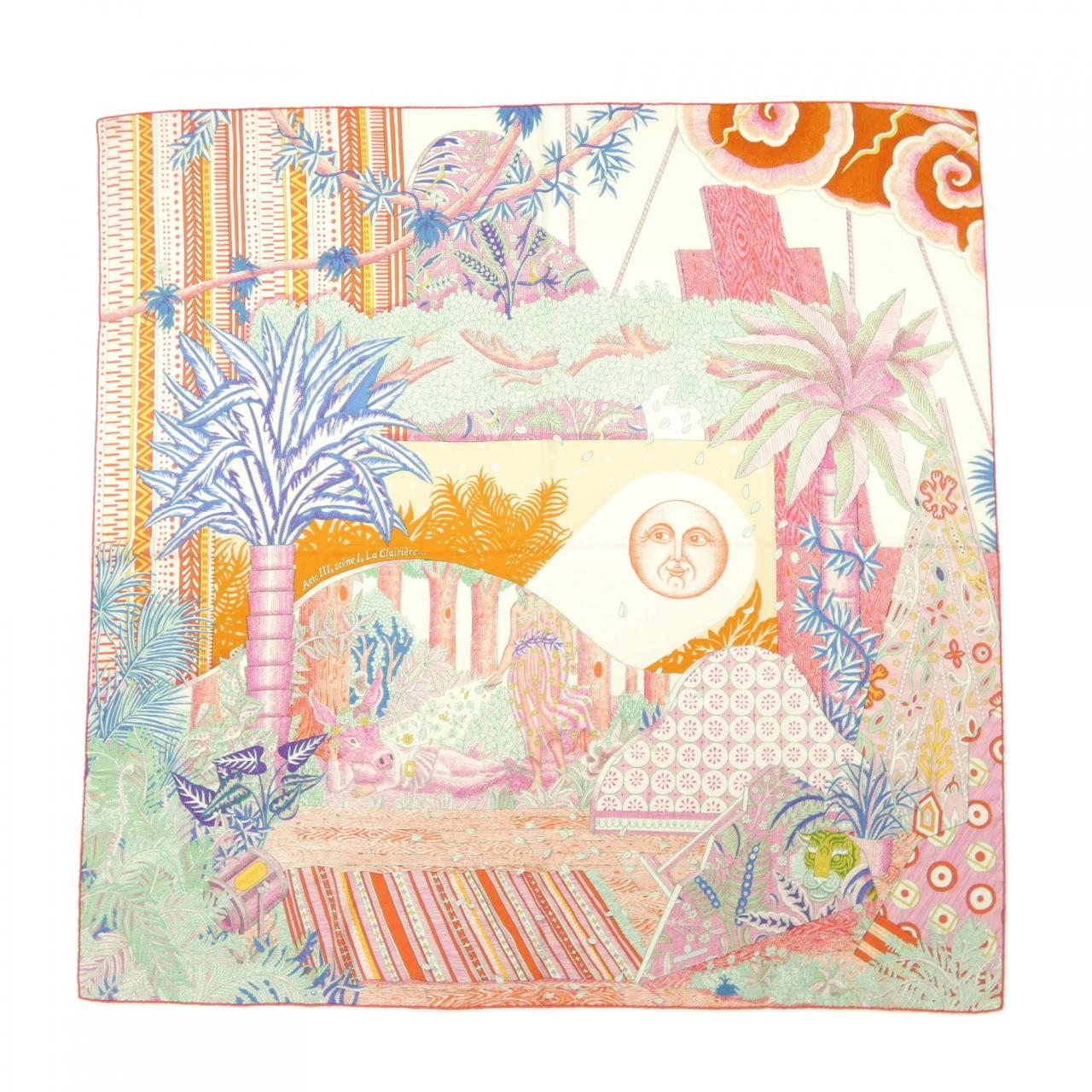 エルメス HERMES ACTE III,SCENEI,LA CLAIRIERE カレジェアン140. ショール