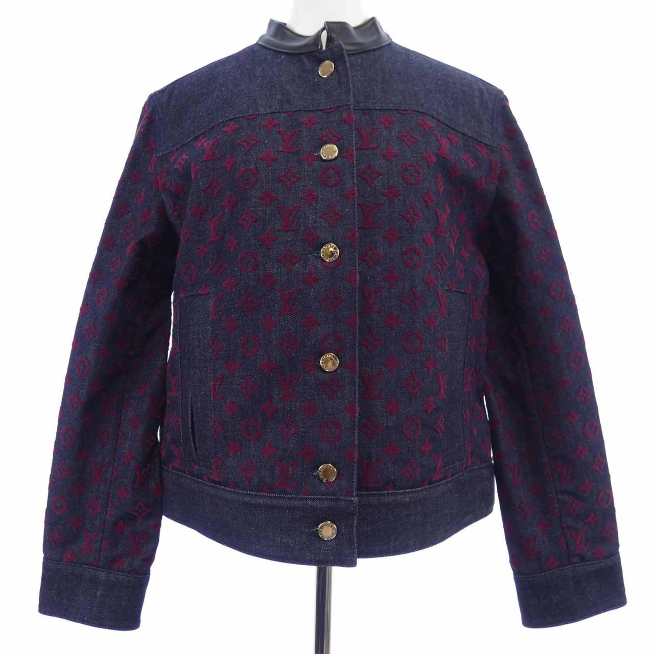 ルイヴィトン LOUIS VUITTON フロックド モノグラム FPJA35AAX デニムジャケット