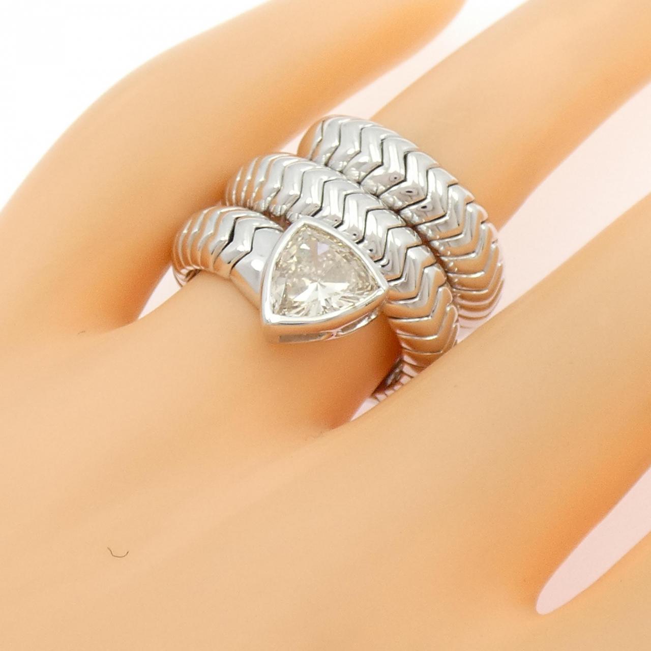 750WG钻石戒指，1.09克拉