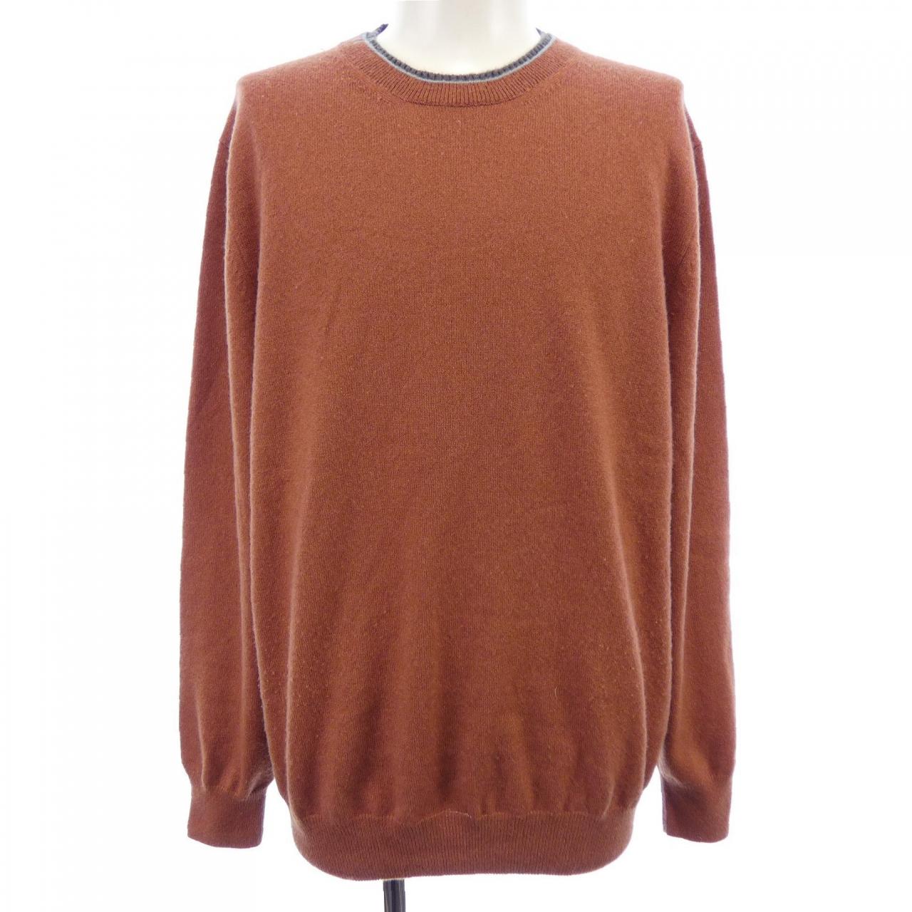 エルメス HERMES ラウンドネックニット ダブルリブH *22-5710. ニット