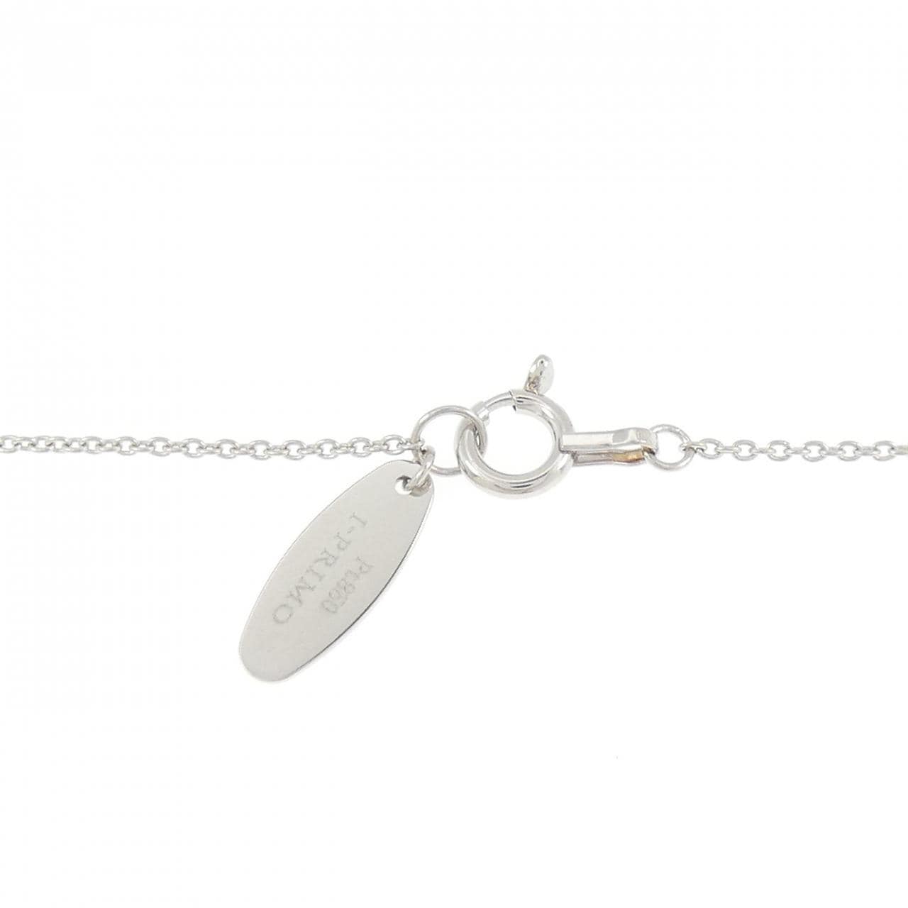 PT950/PT850 ソリティア ダイヤモンド ネックレス 0.188CT