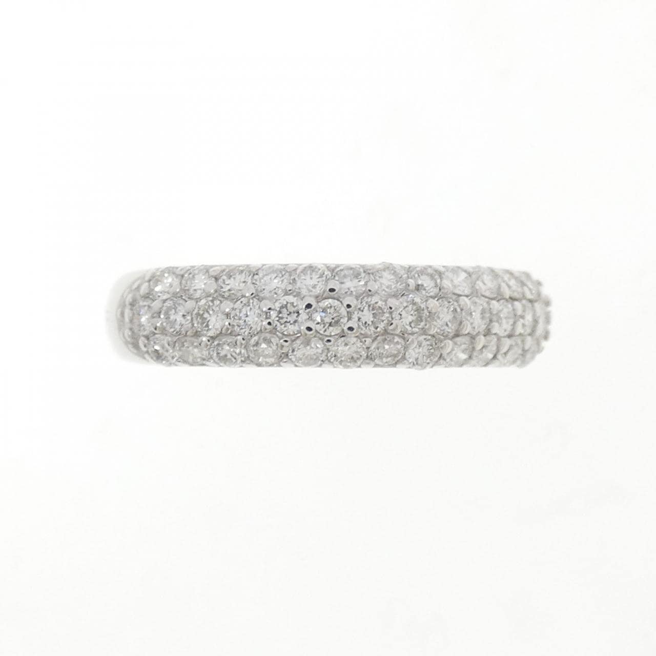 K18WG パヴェ ダイヤモンド リング 0.43CT