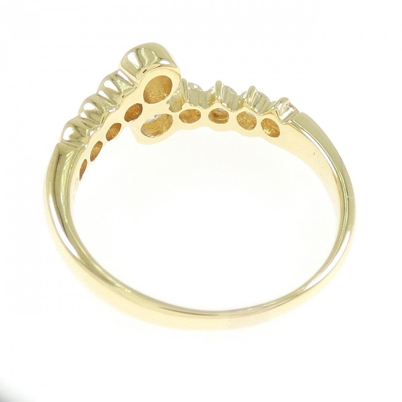 K18YG ダイヤモンド リング 0.74CT