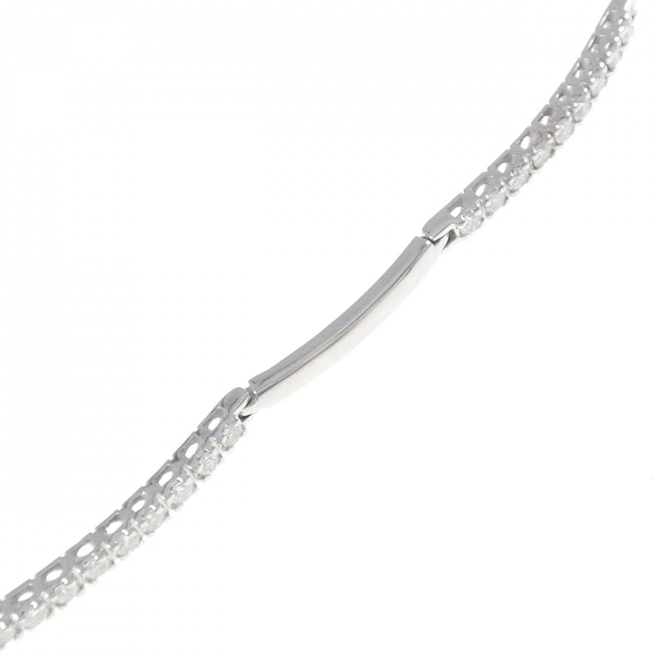 K18WG ダイヤモンド ブレスレット 1.16CT