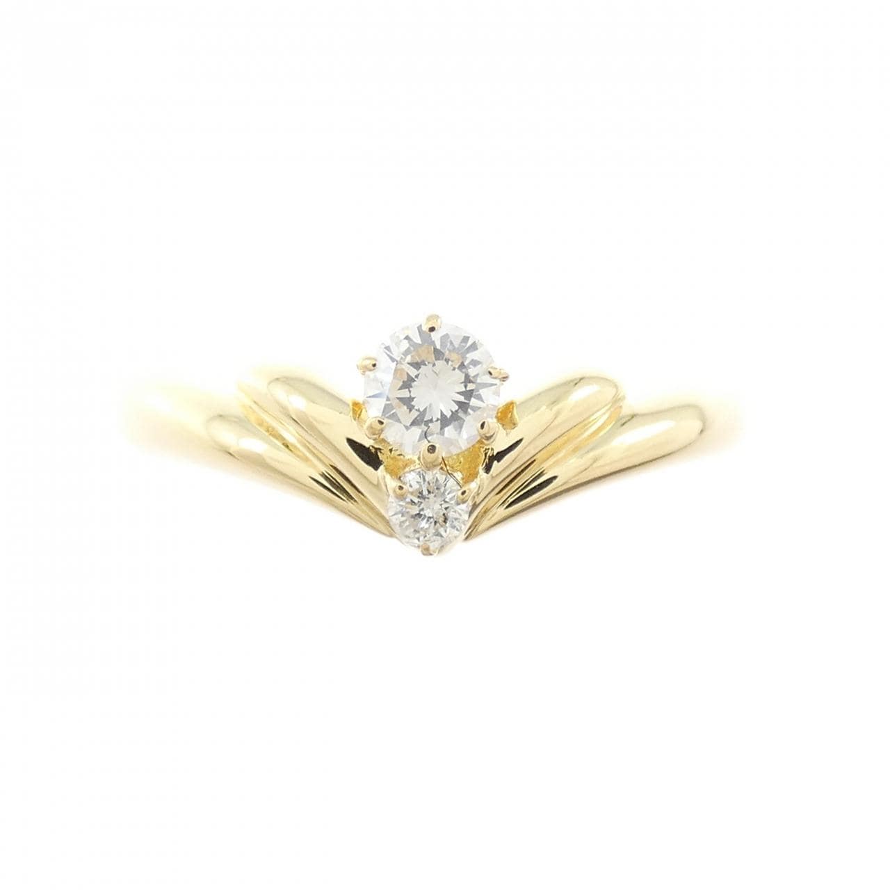 K18YG ダイヤモンド リング 0.14CT