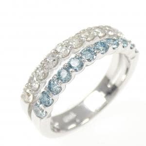 K18WG ダイヤモンド リング 1.00CT