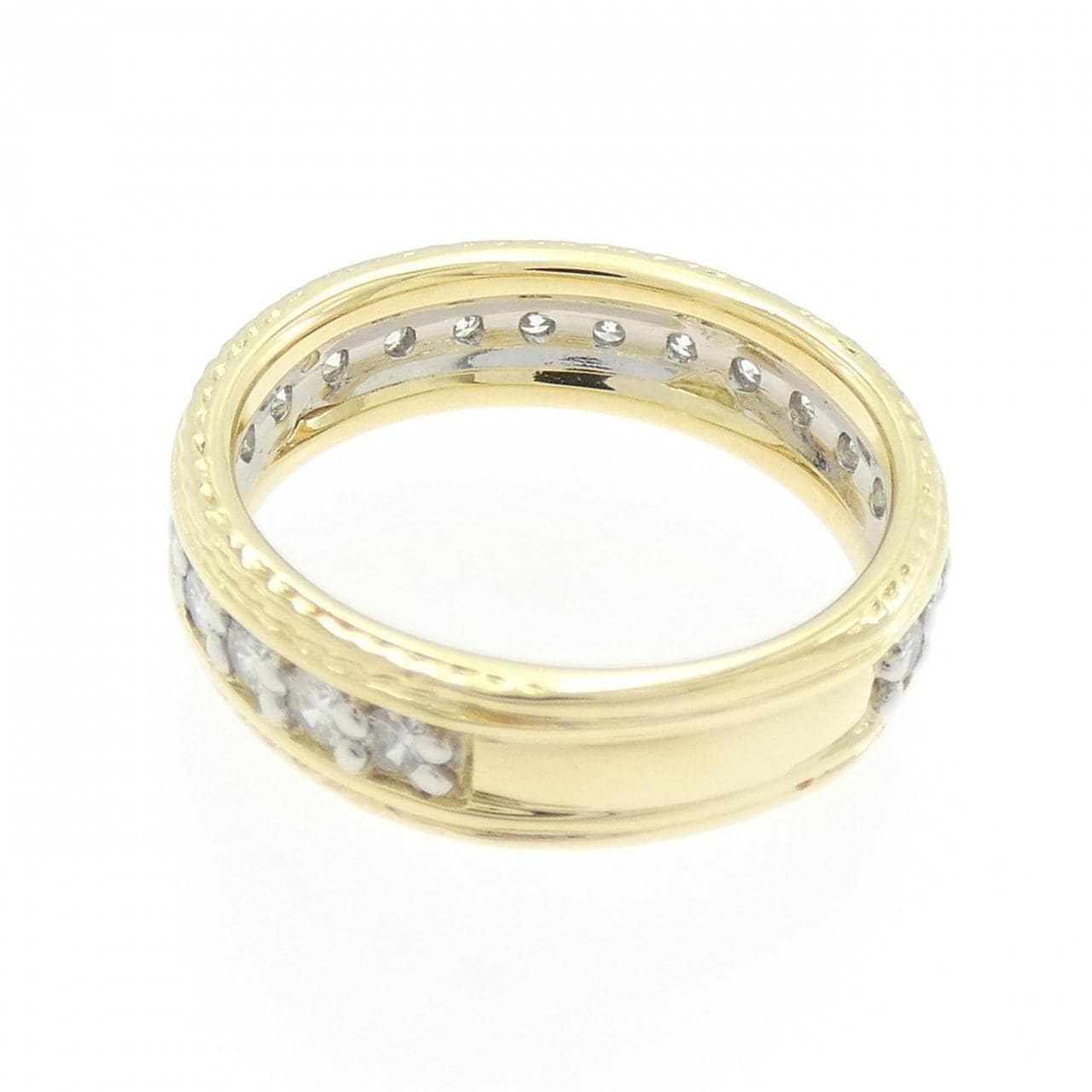 K18YG/PT900 ダイヤモンド リング 0.88CT