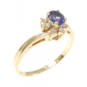 K18YG サファイヤ リング