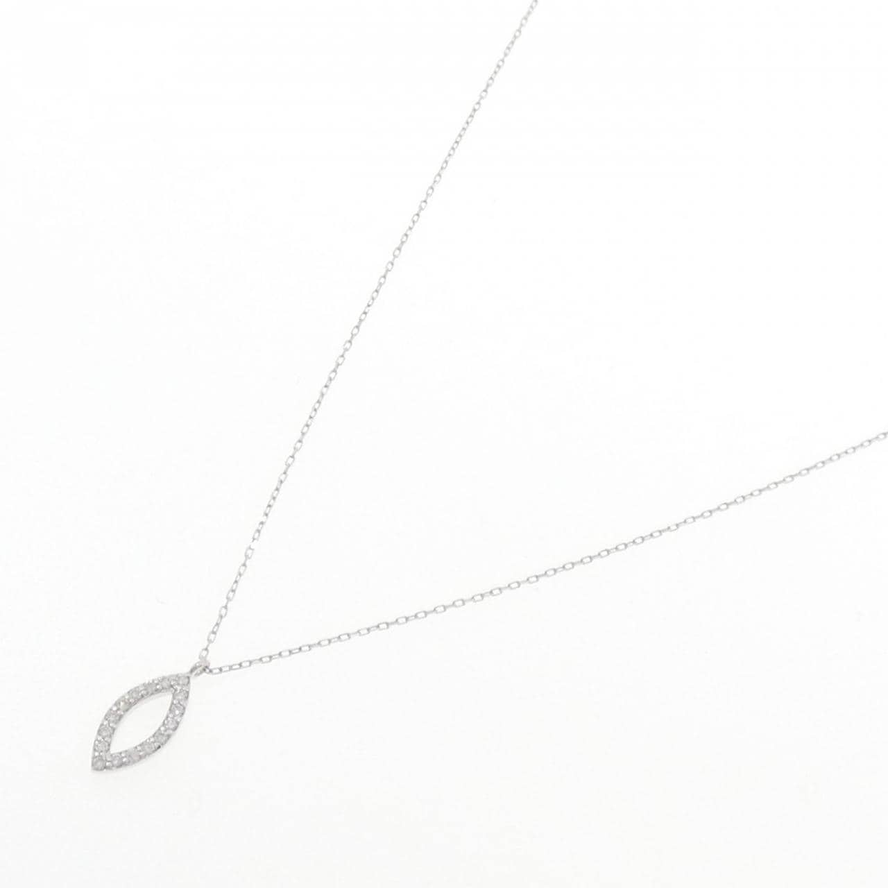 K10WG ダイヤモンド ネックレス 0.07CT