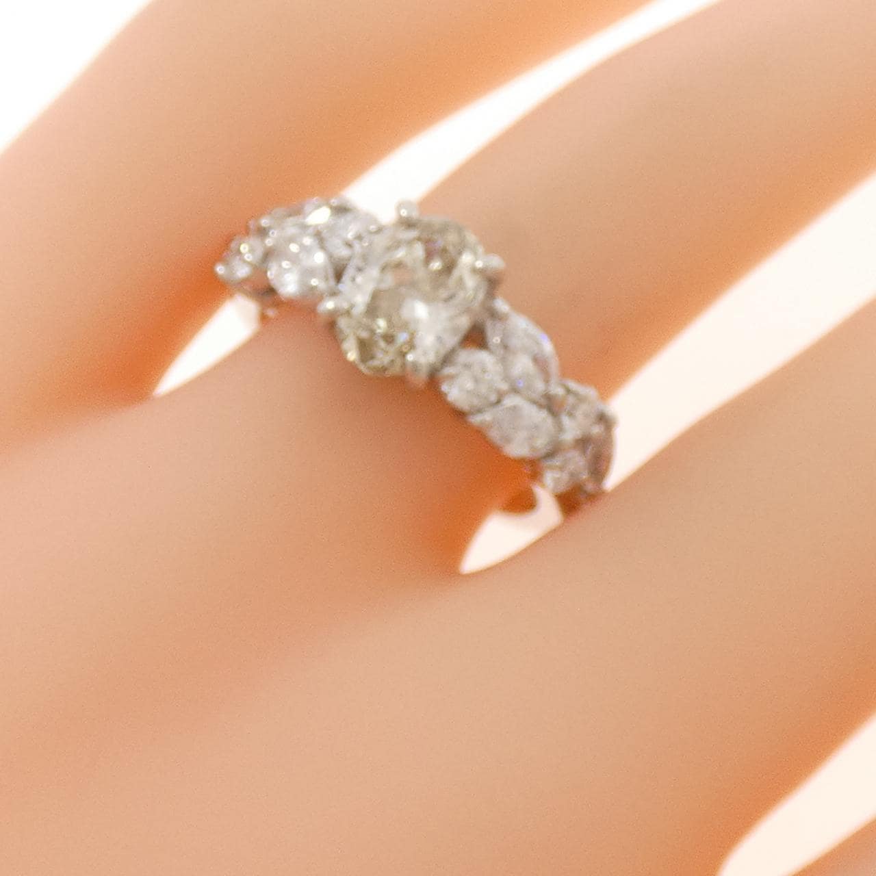 PT900 ダイヤモンド リング 1.103CT