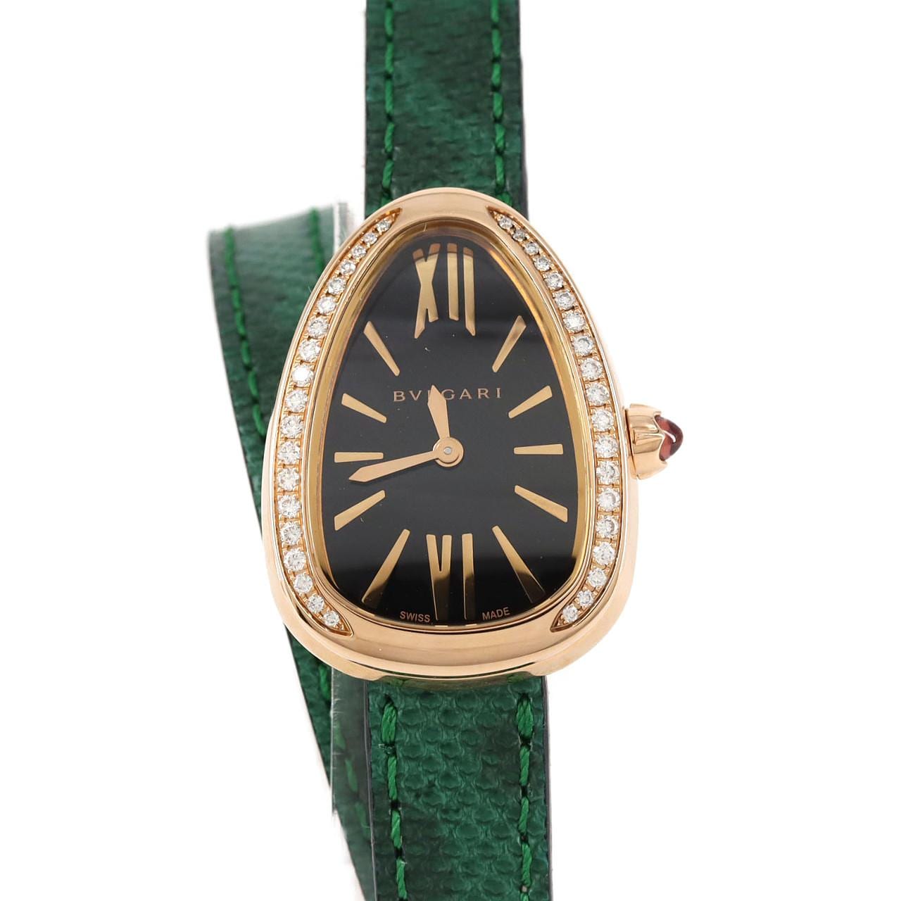 【新品】ブルガリ セルペンティ･ダブルスパイラル PG/D 102918/SPP32BGDL PG･RG クォーツ