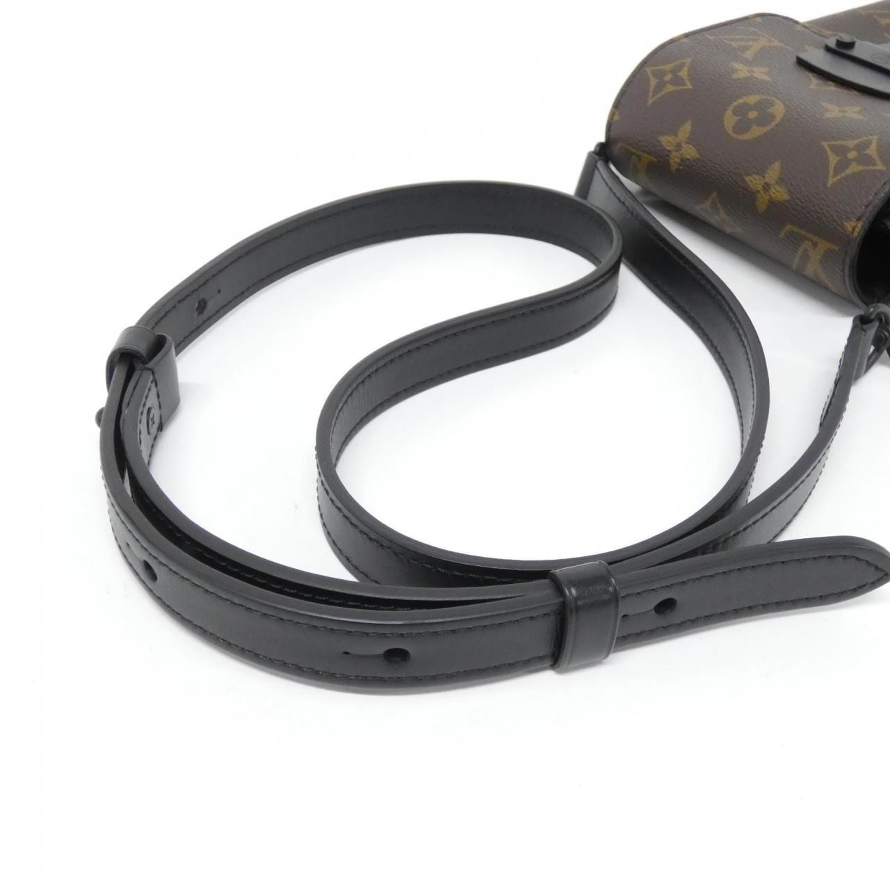 ルイヴィトン モノグラム マカサー Sロック ヴェルティカル ウエアラブル ウォレット M81522 ショルダーバッグ