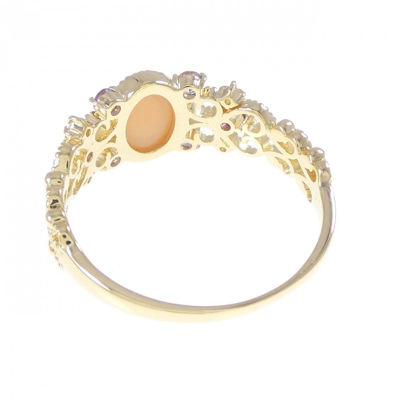 K18YG カラーストーン リング