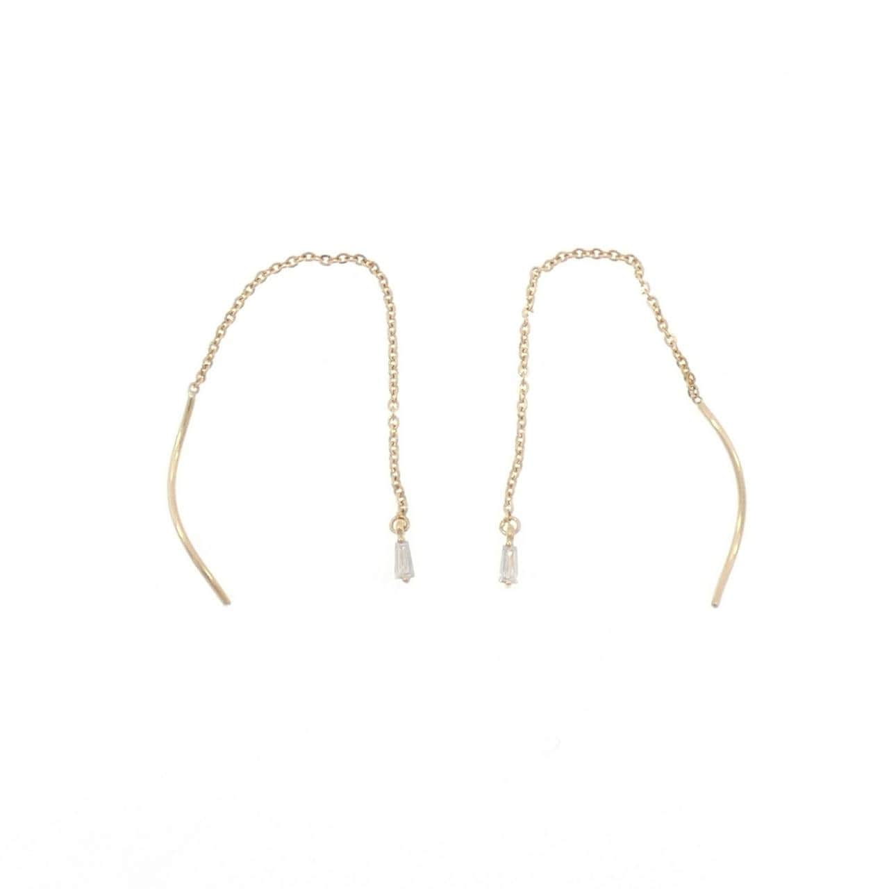K18YG ダイヤモンド ピアス 0.04CT