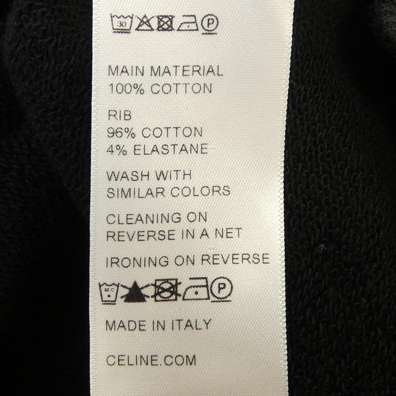セリーヌ CELINE CELINE ルーズ フーディー / コットンフリース 2Y468670Q パーカー