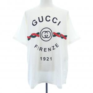 グッチ GUCCI コットンジャージー'GUCCI FIRENZE 1921'Tシャツ 616036 XJD7T Tシャツ