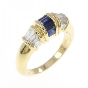 750YG サファイヤ リング 0.53CT