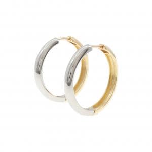 K18YG/PT900 フープ ピアス