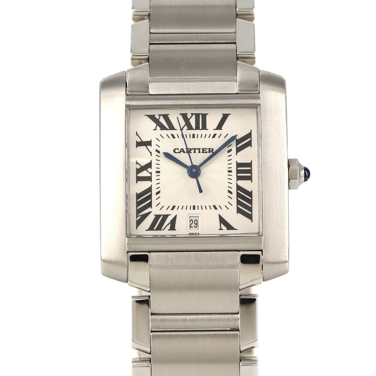 カルティエ Cartier タンクフランセーズLM W51002Q3 中古)CARTIER カルティエ タンク フランセーズ LM W51002Q3