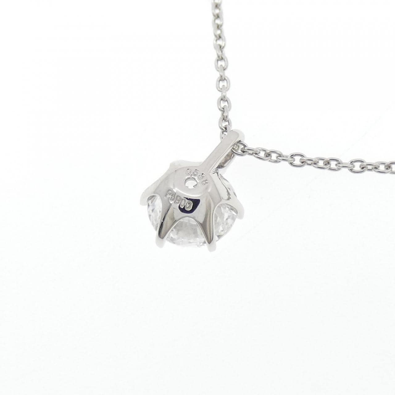 【リメイク】PT900/PT850 ダイヤモンド ネックレス 0.538CT D SI1 EXT H&C