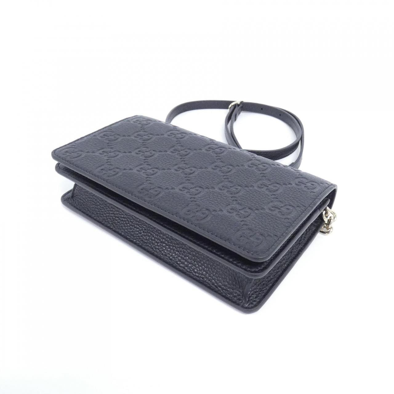 【新品】グッチ GG ENBLEM 818705 AAEEM チェーンウォレット