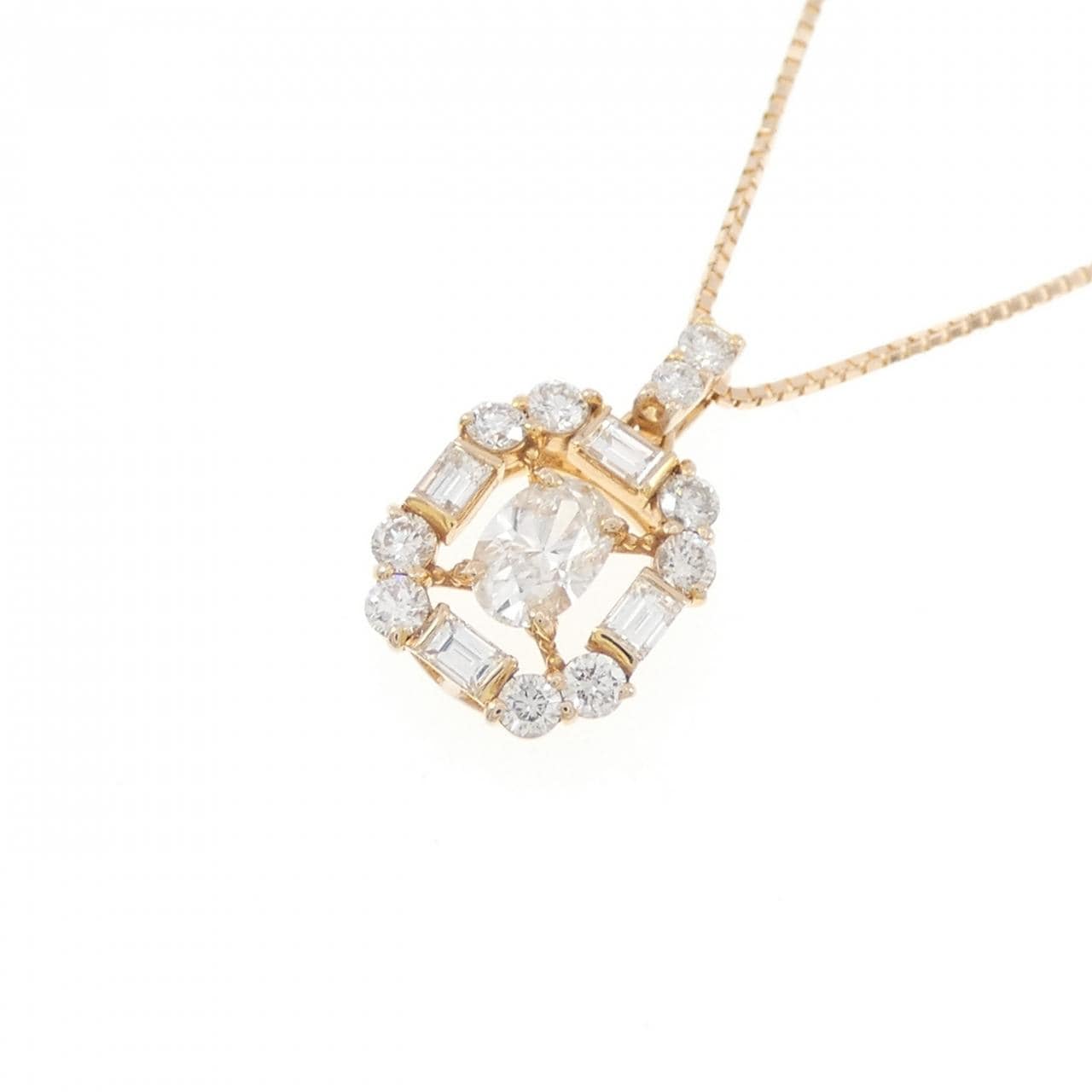 K18PG ダイヤモンド ネックレス 0.301CT