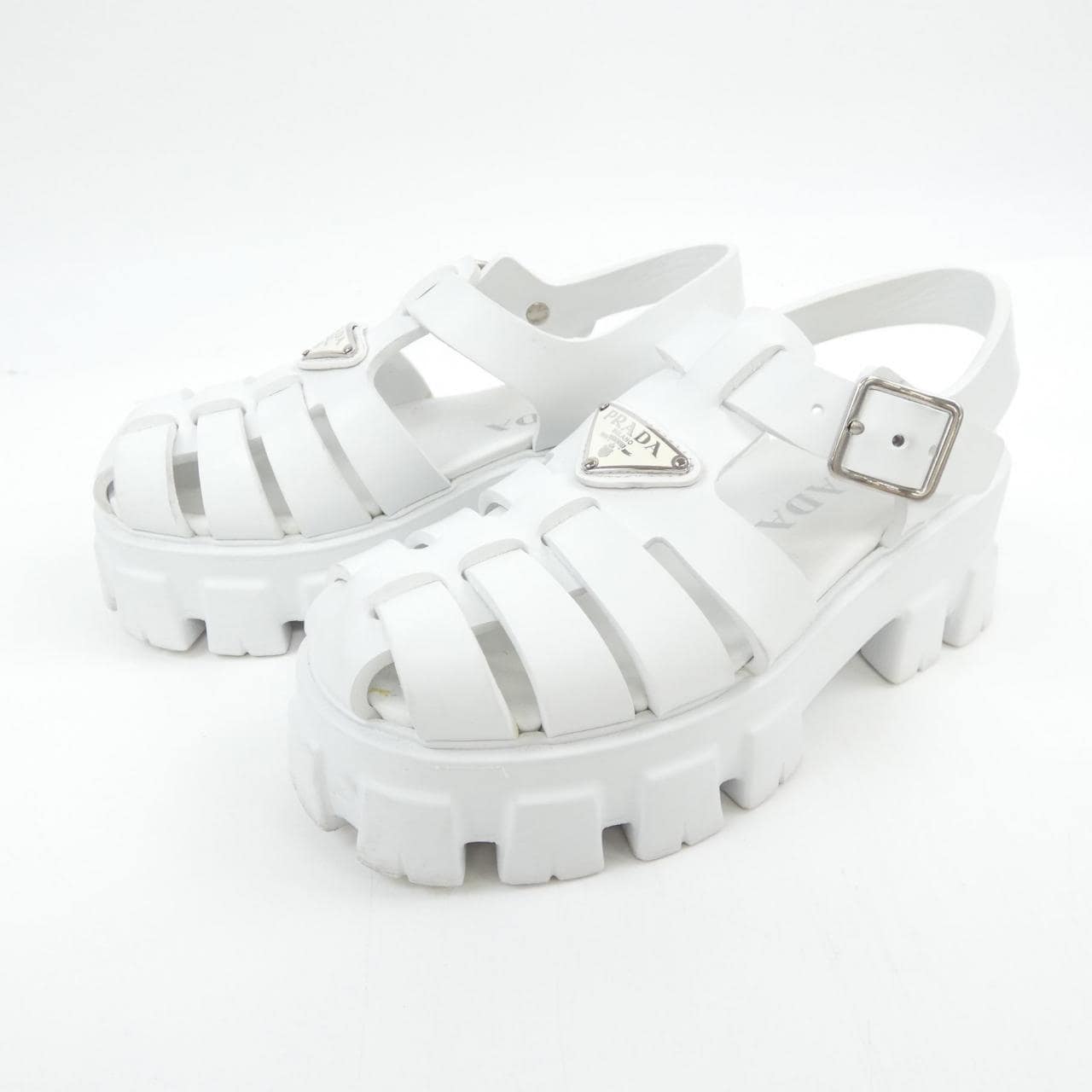 プラダ PRADA トライアングルロゴ モノリス 1X853M フォームラバー サンダル