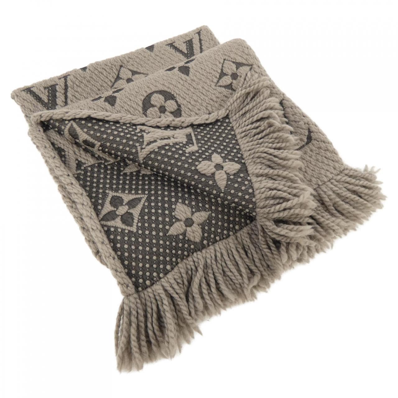 ルイヴィトン LOUIS VUITTON エシャルプ ロゴマニア M72242 MUFFLER