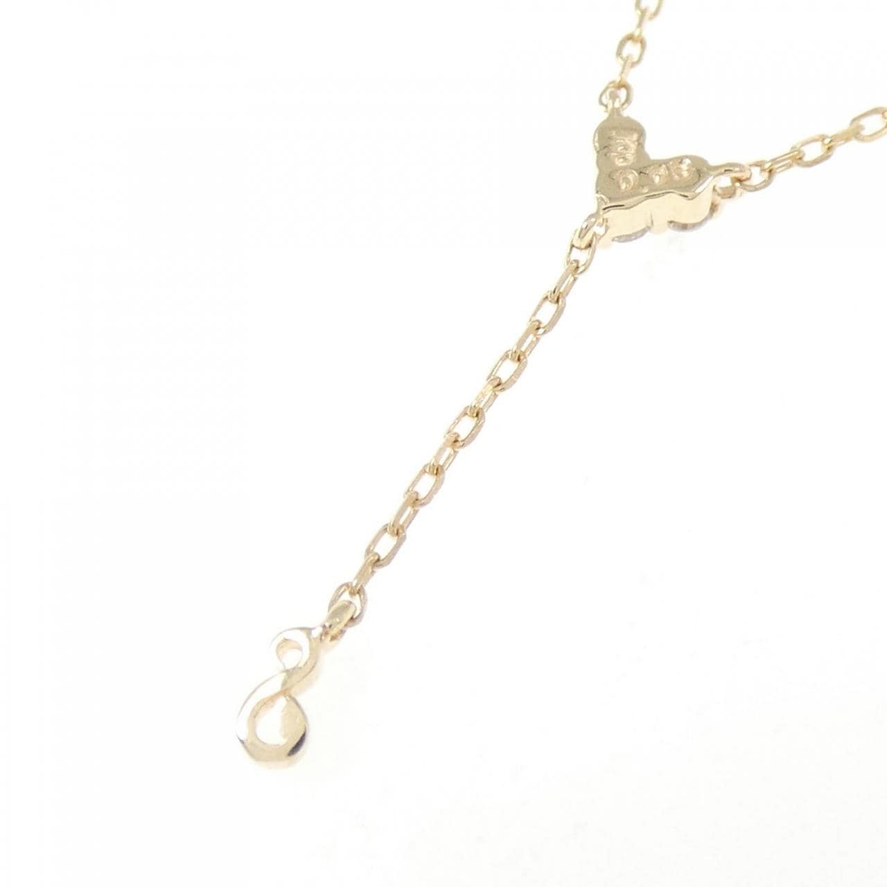 K10YG ダイヤモンド ネックレス 0.03CT