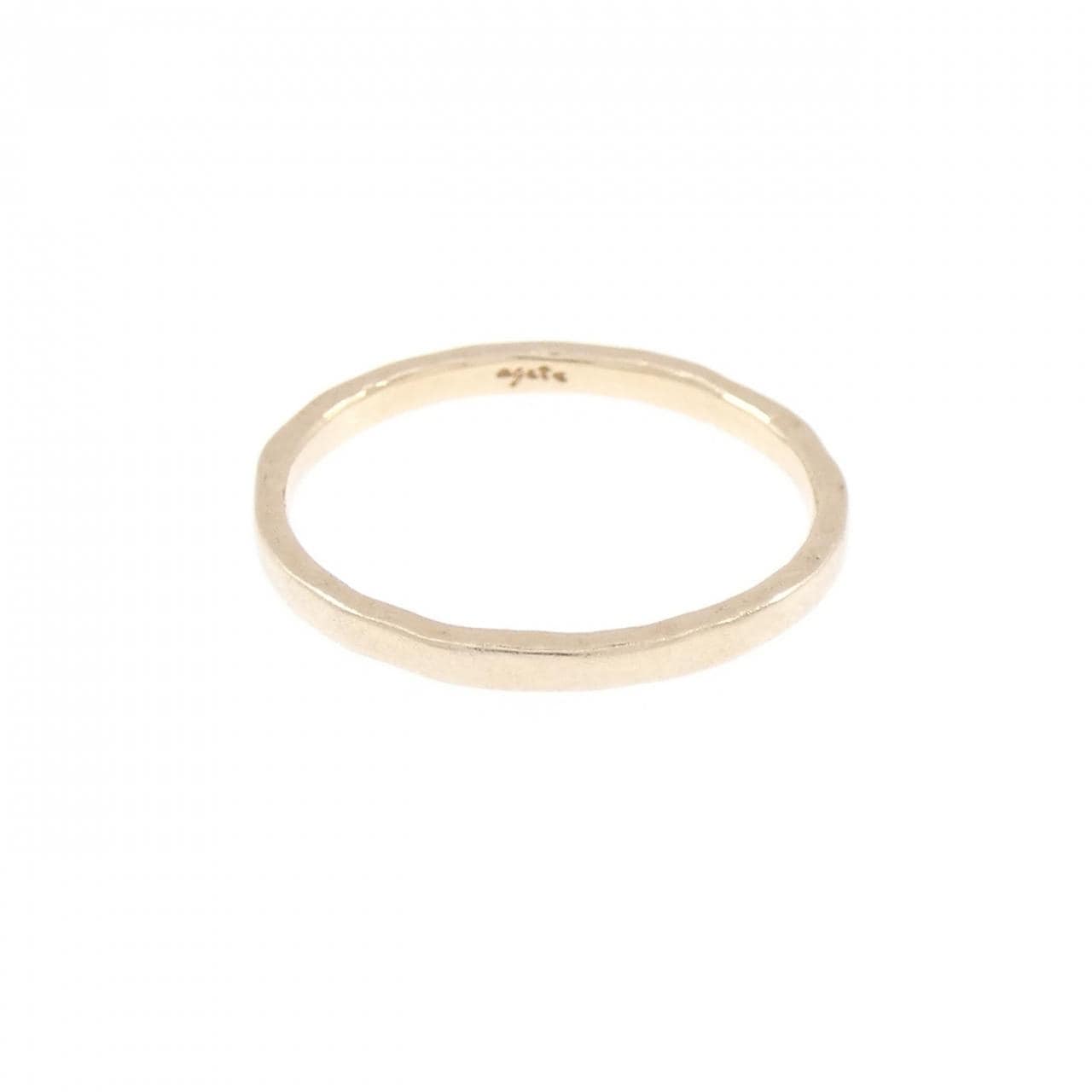 アガット K10YG ピンキーリング