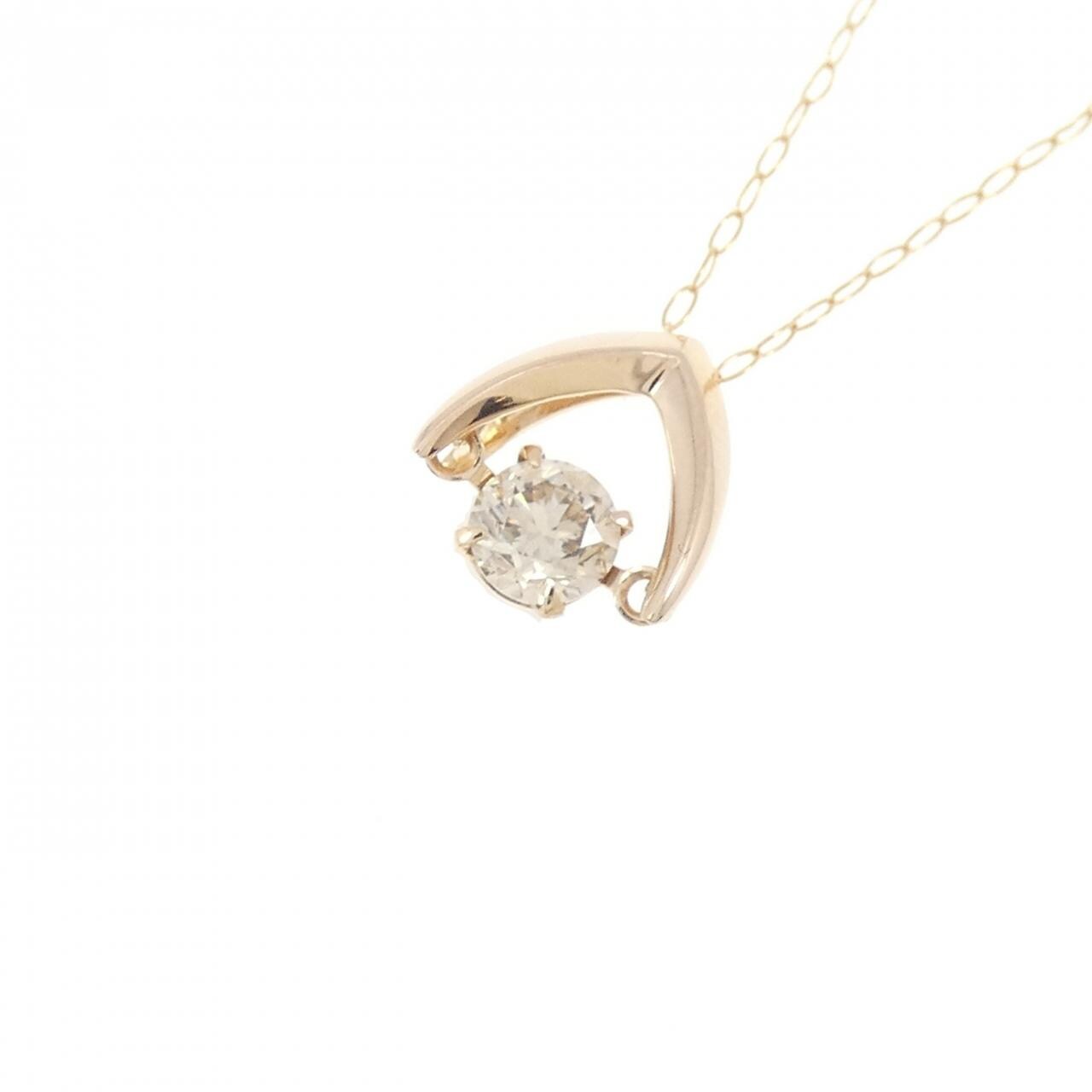 K18PG ダイヤモンド ネックレス 0.30CT