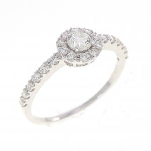 K18WG ダイヤモンド リング 0.35CT