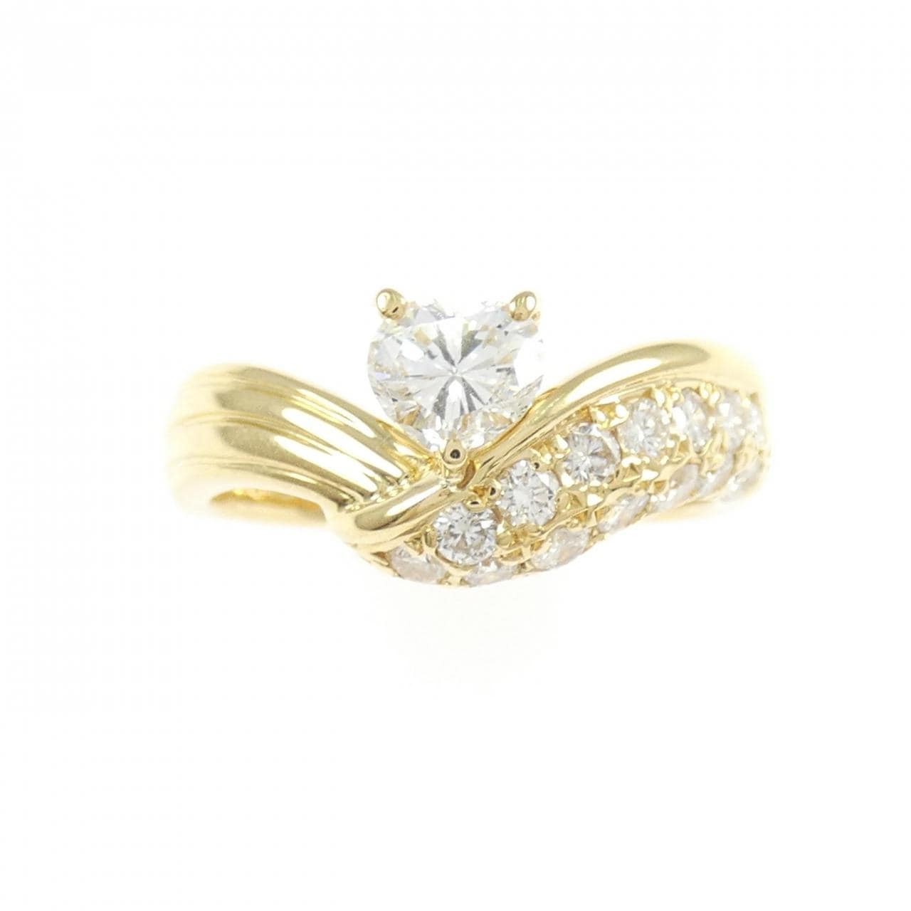 K18YG ダイヤモンド リング 0.48CT